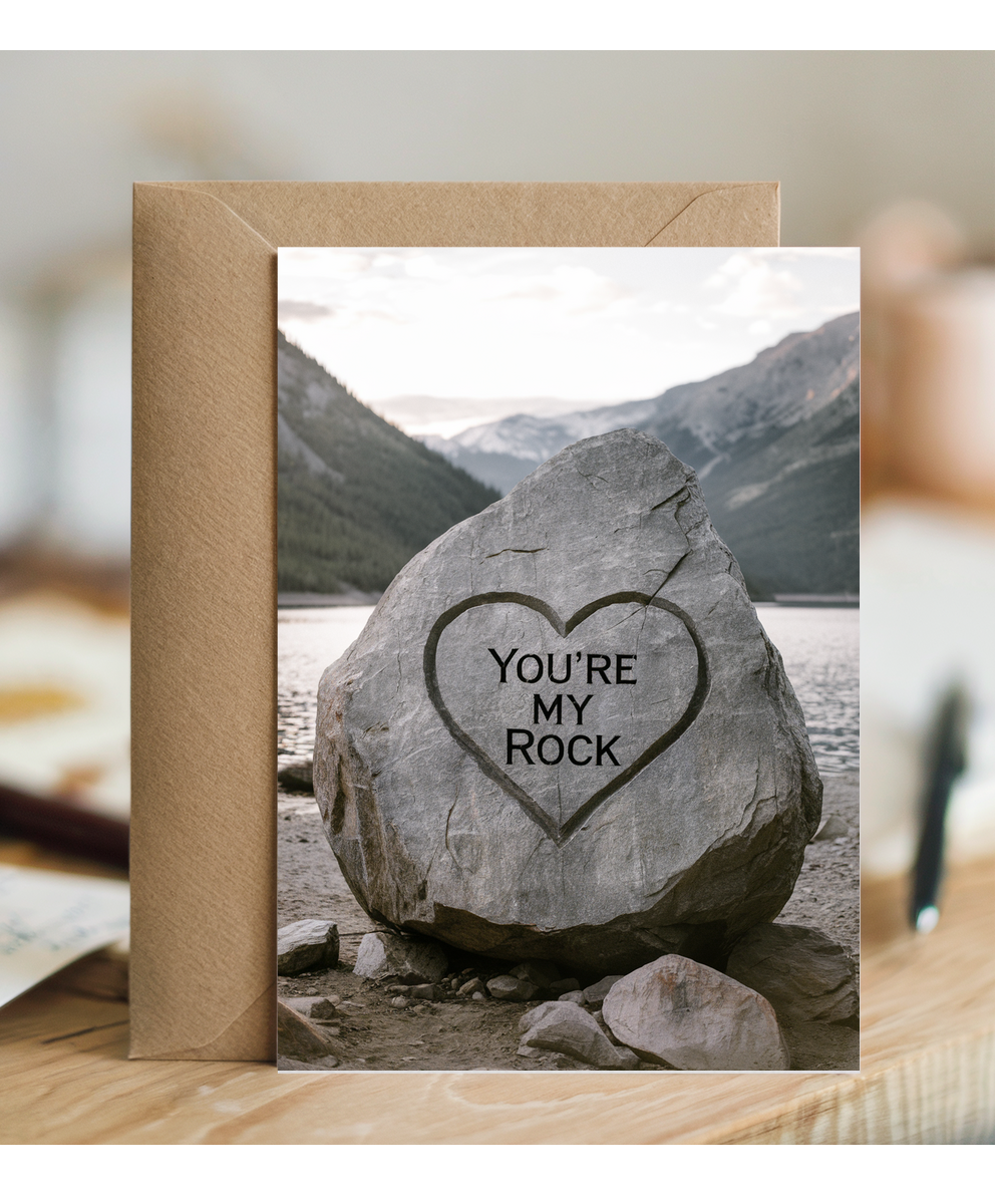 You’re my rock Greeting Card