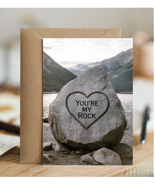 You’re my rock Greeting Card