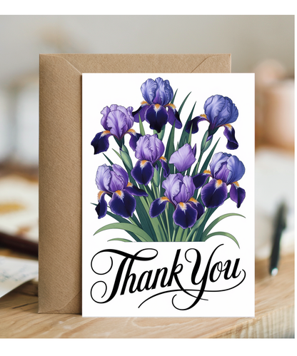 Thank You - Iris in Full Bloom