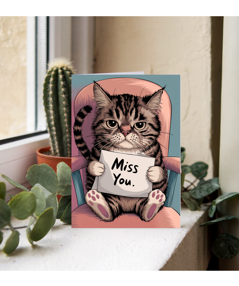 Miss You - Cat with a Letter