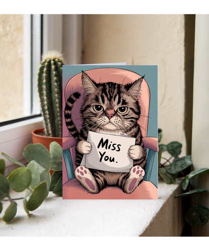 Miss You - Cat with a Letter