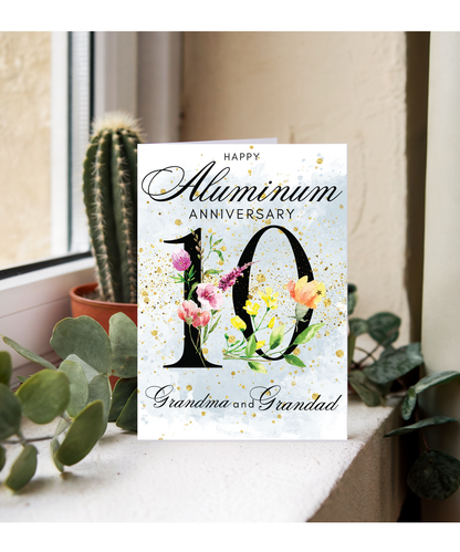 A5 Aluminum anniversary Grandma and grandad