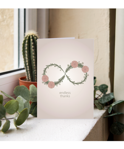 Endless Thanks thank you card