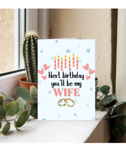 Happy birthday love of my life, nearly my wife