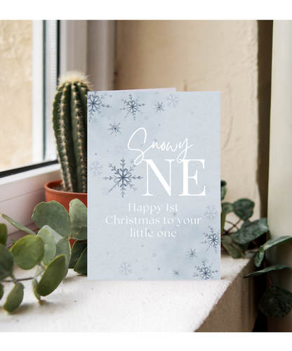 snowy one, happy 1st Christmas to your little one