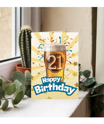 Happy 21th Birthday beer