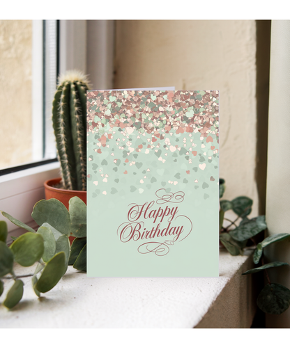 Happy Birthday Card confetti illustration