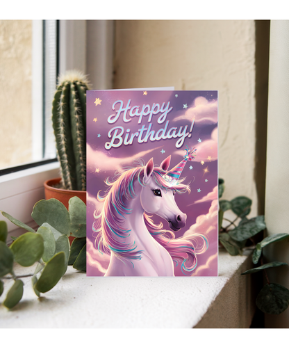 Happy Birthday! Fantasy Unicorn Horse