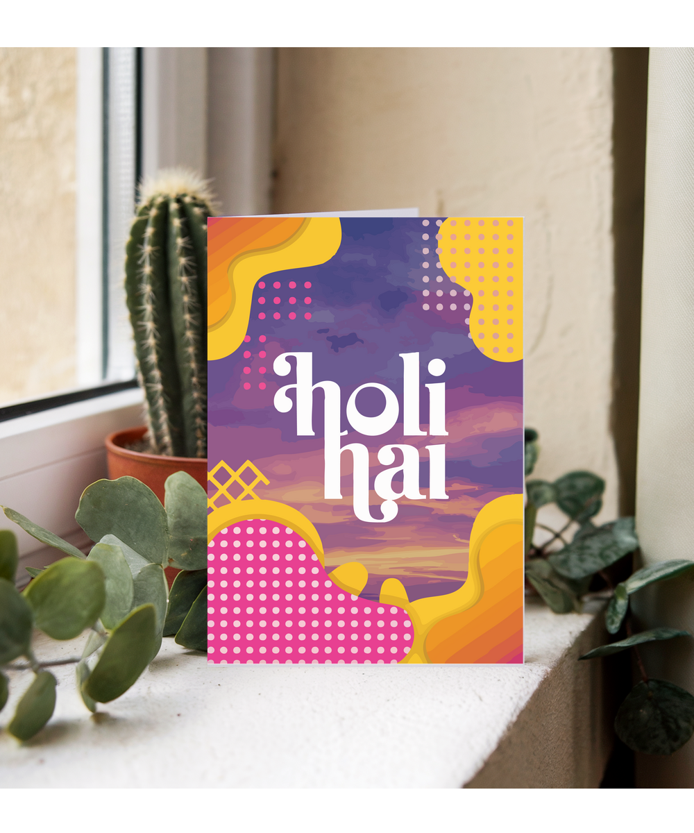 Holi Hai block colour