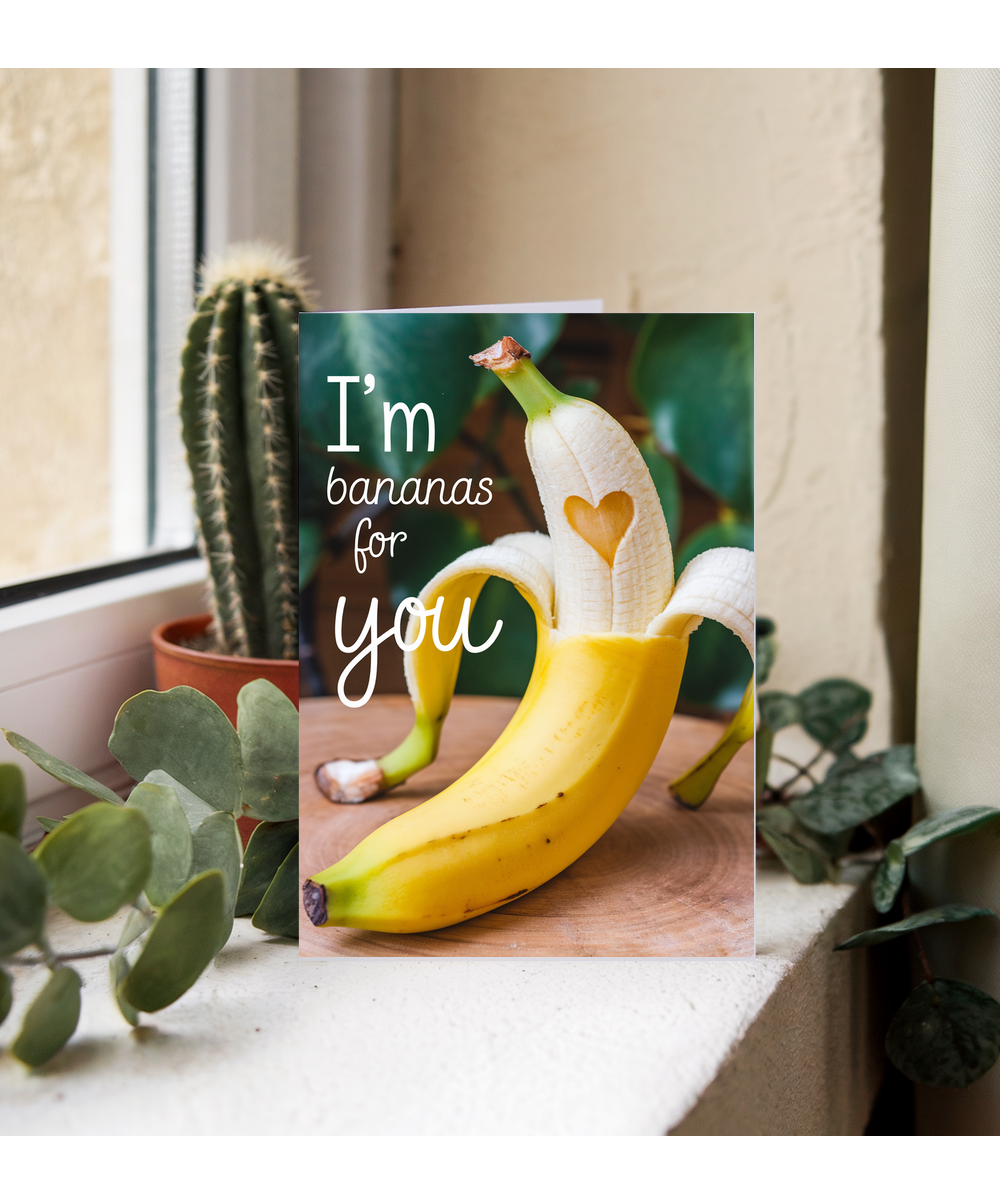 I’m bananas for you Greeting Card