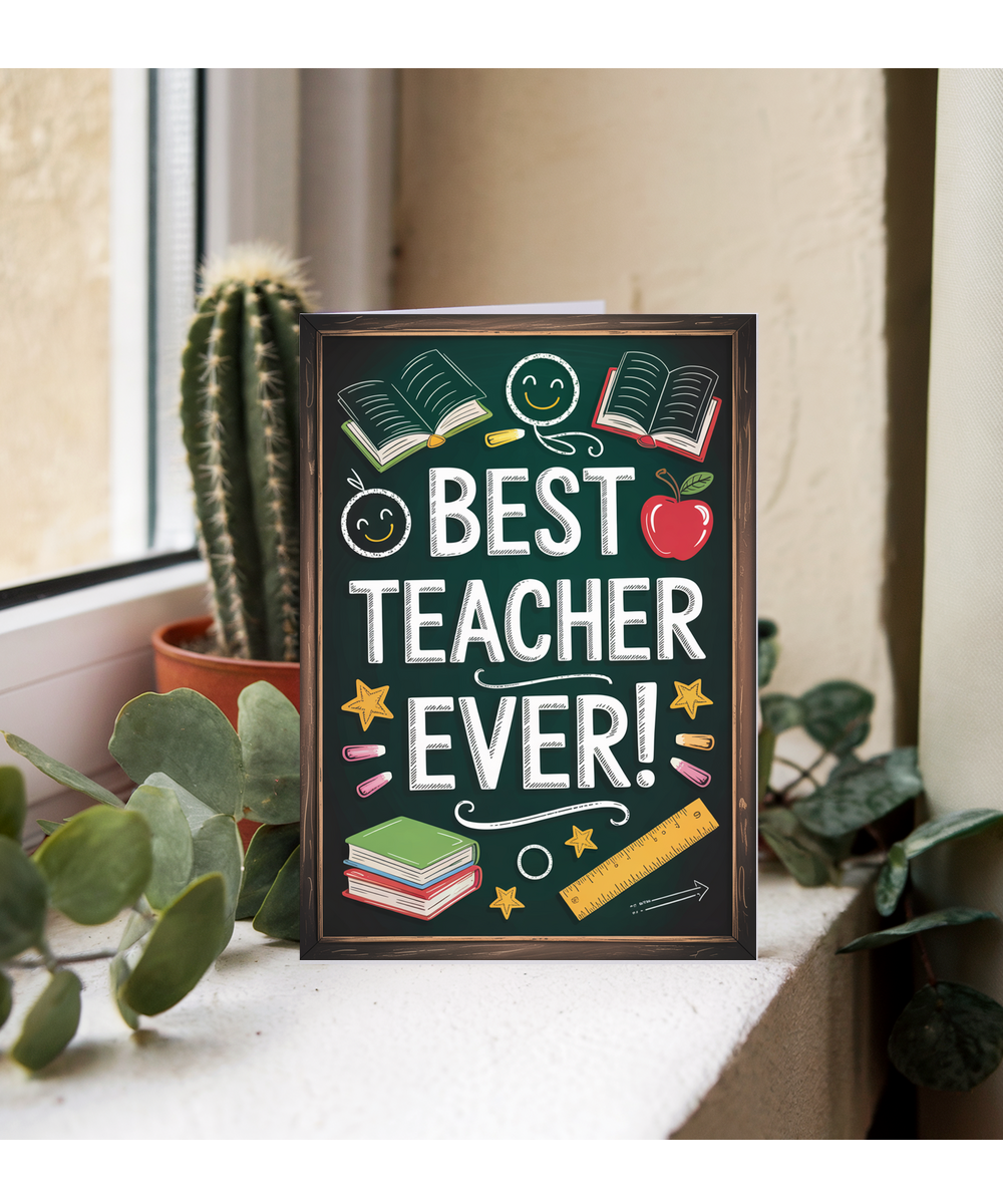 Best Teacher Ever Chalk board