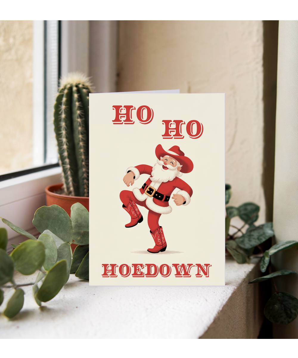 Funny Ho Ho Hoedown santa