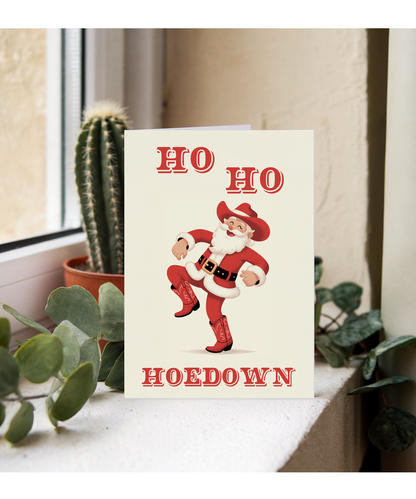 Funny Ho Ho Hoedown santa