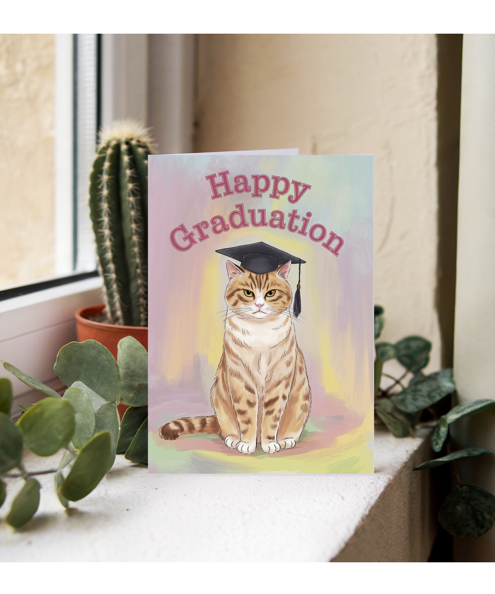 Happy Graduation - Cat with a Cap