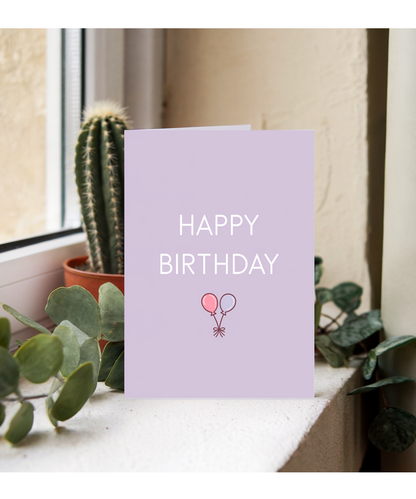 Happy Birthday Card for best friend pastel colour