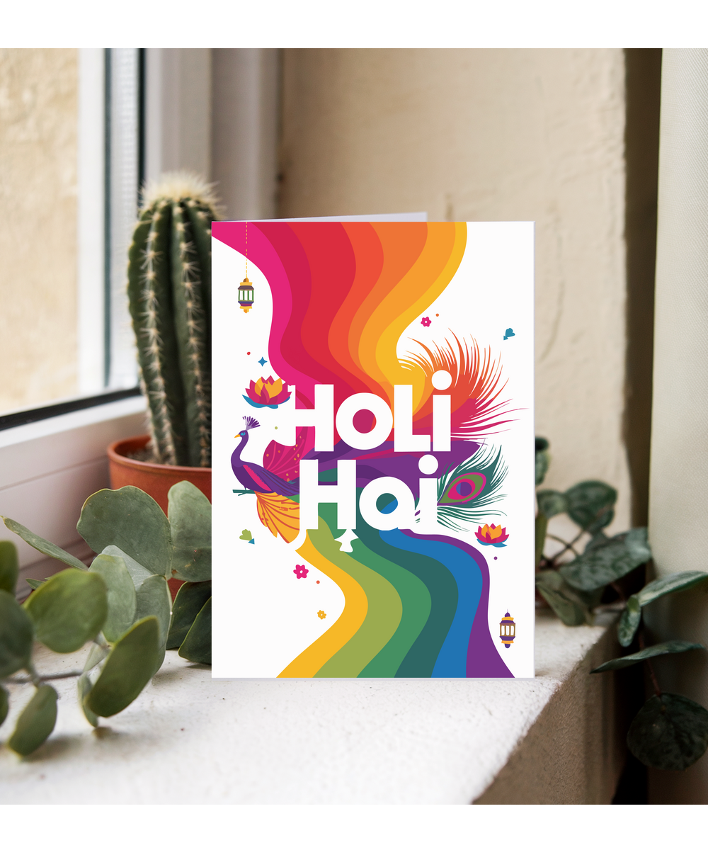 Holi hai peacock
