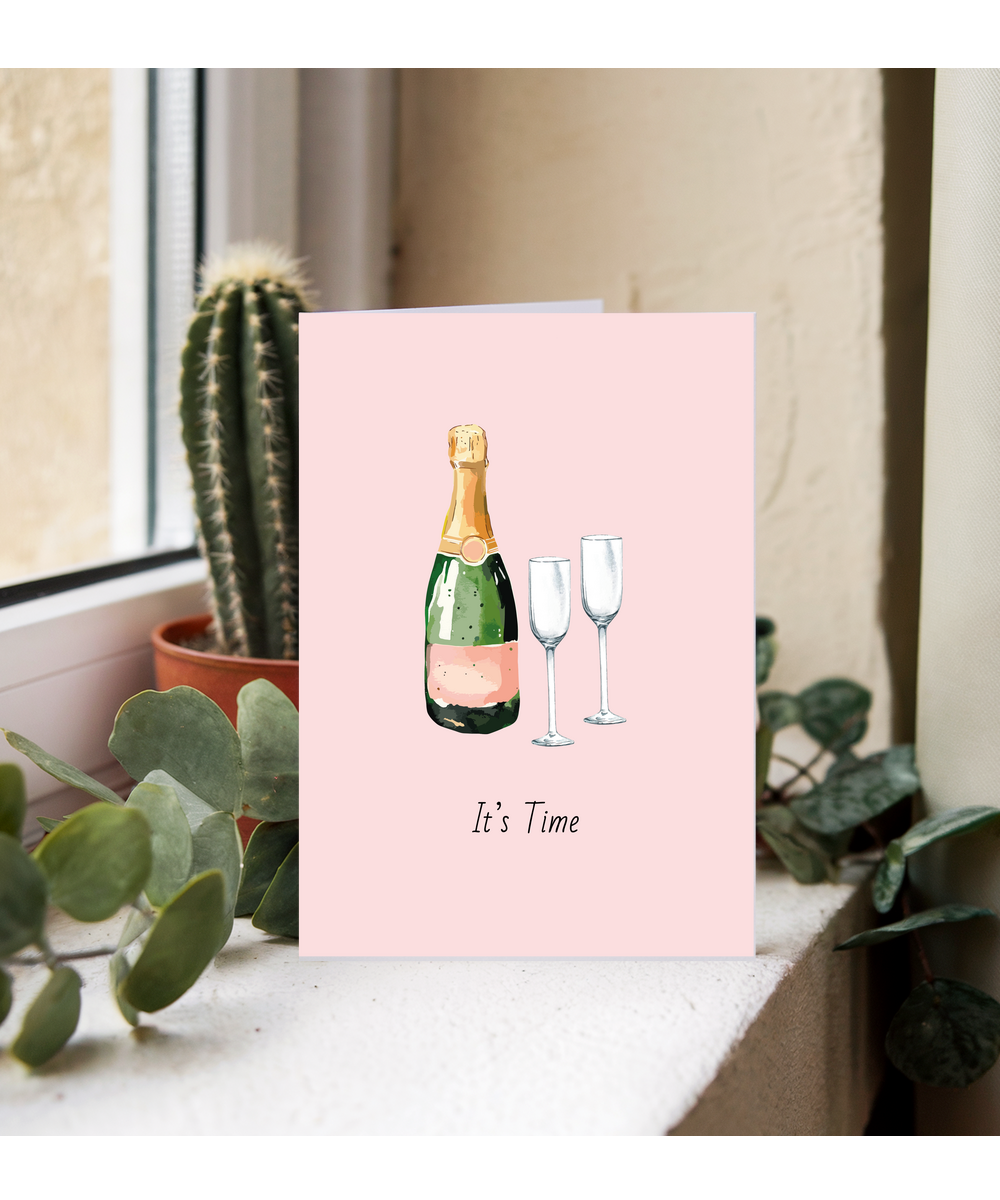 Minimalist Its Time for Celebration Card for Birthdays Anniversaries Achievements