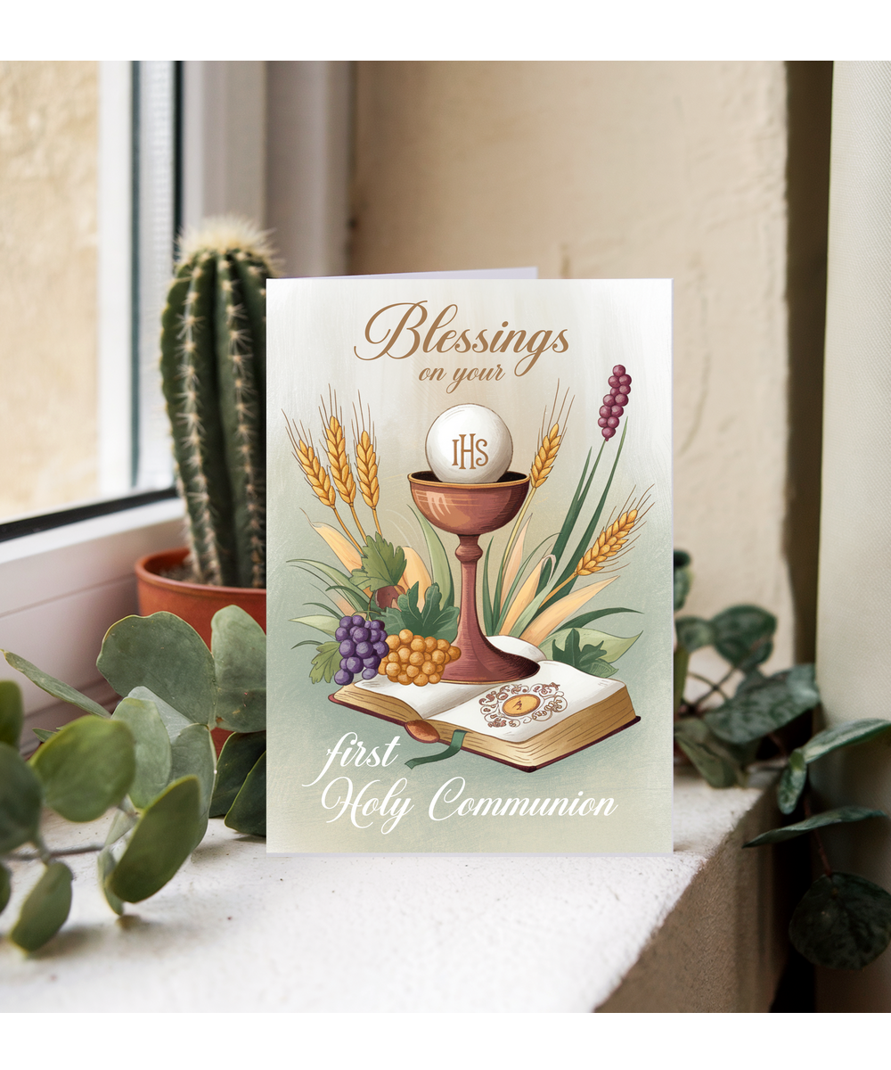 Communion Card Blessings on Your First Holy Communion
