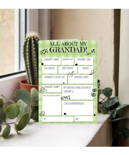 All about Grandad fill in