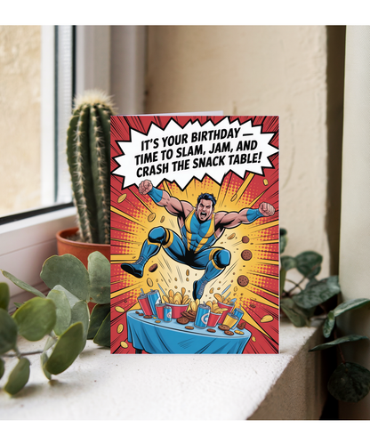 happy birthday card it's your birthday time to slam