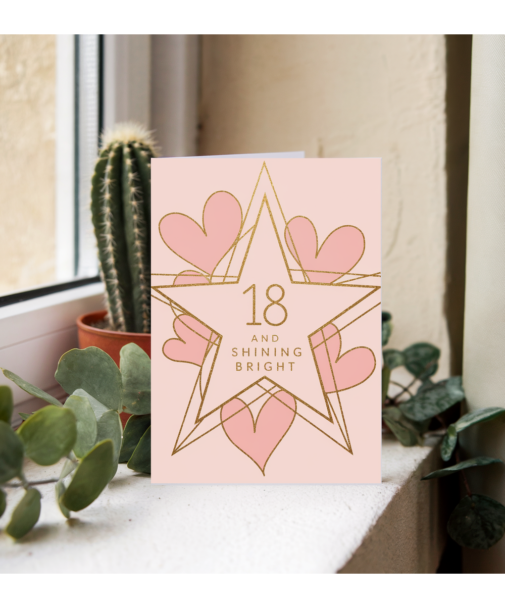 18th Birthday card for her and Shining Bright