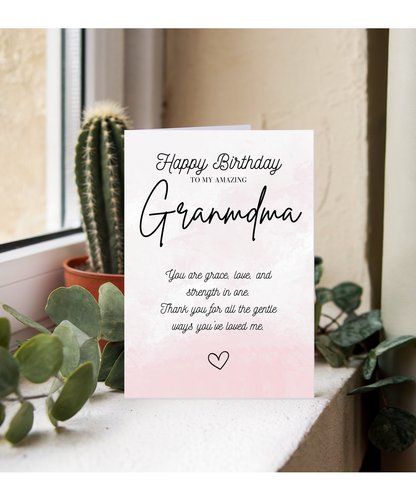 Gold Happy Birthday Grandma