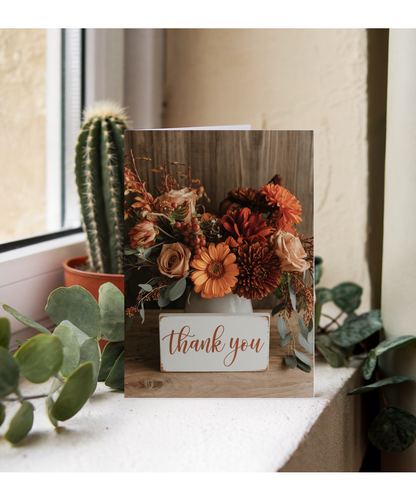 Thank You - Autumn Floral Arrangement