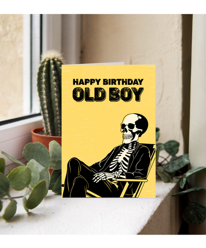 Happy Birthday Card for Him Old Boy Best Mate