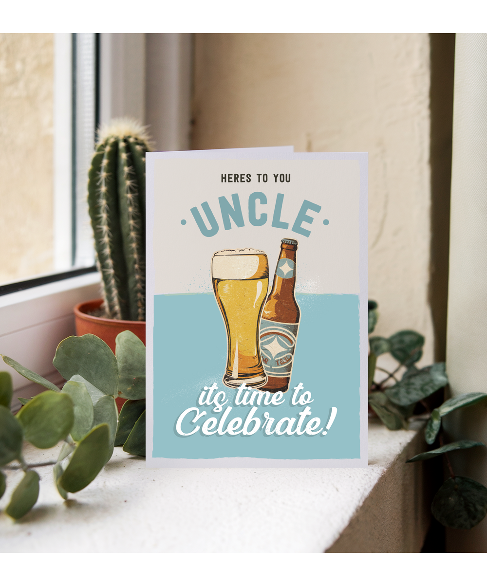 Heres to You Uncle Retro Beer