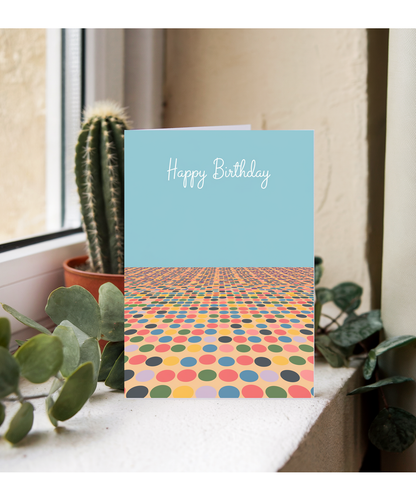 Happy Birthday Card for her Polka dots