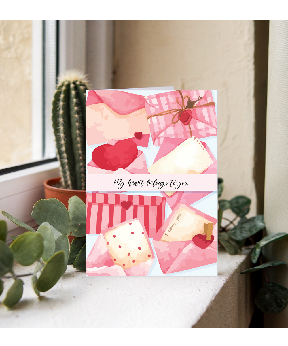 My heart belongs to you love letters