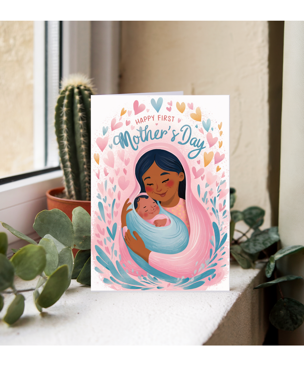 happy first Mother's day head scarf