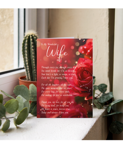 Romantic To My Wonderful Wife