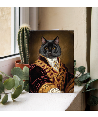 Royal Victorian black cat