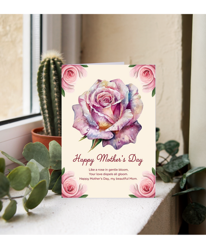 Mothers Day Card beautiful mum Happy Traditional poem