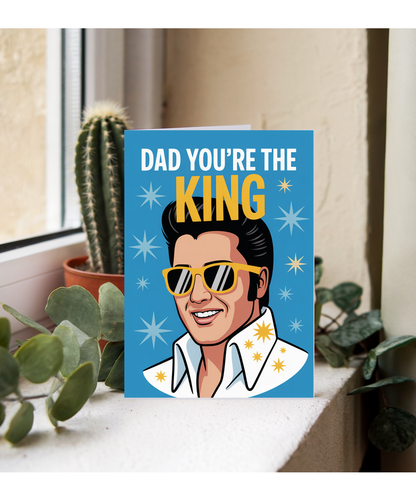 Happy Birthday Fathers Day Card for Dad Youre the King