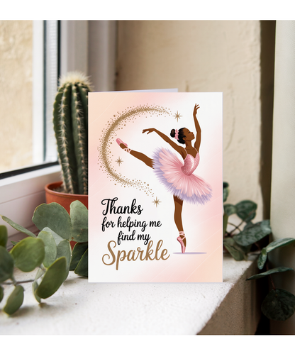 Thanks for helping me find my sparkle dark
