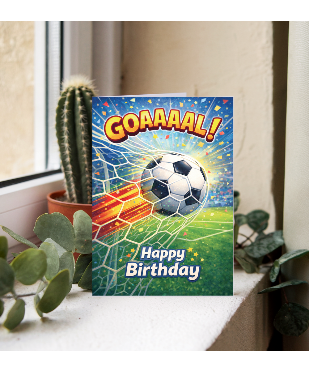 Happy Birthday Football Goal