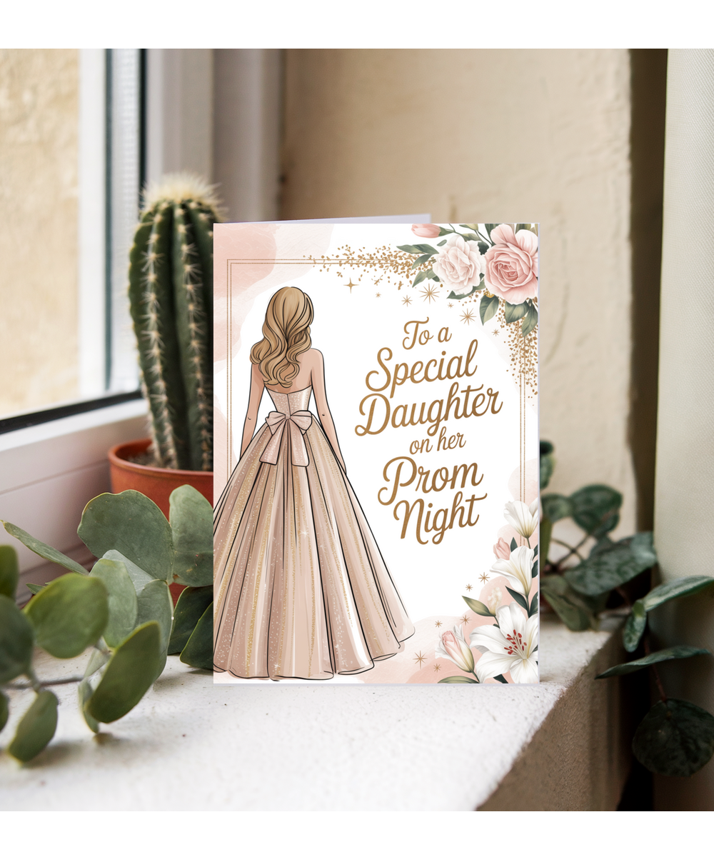to a special daughter on her prom night champagne gold