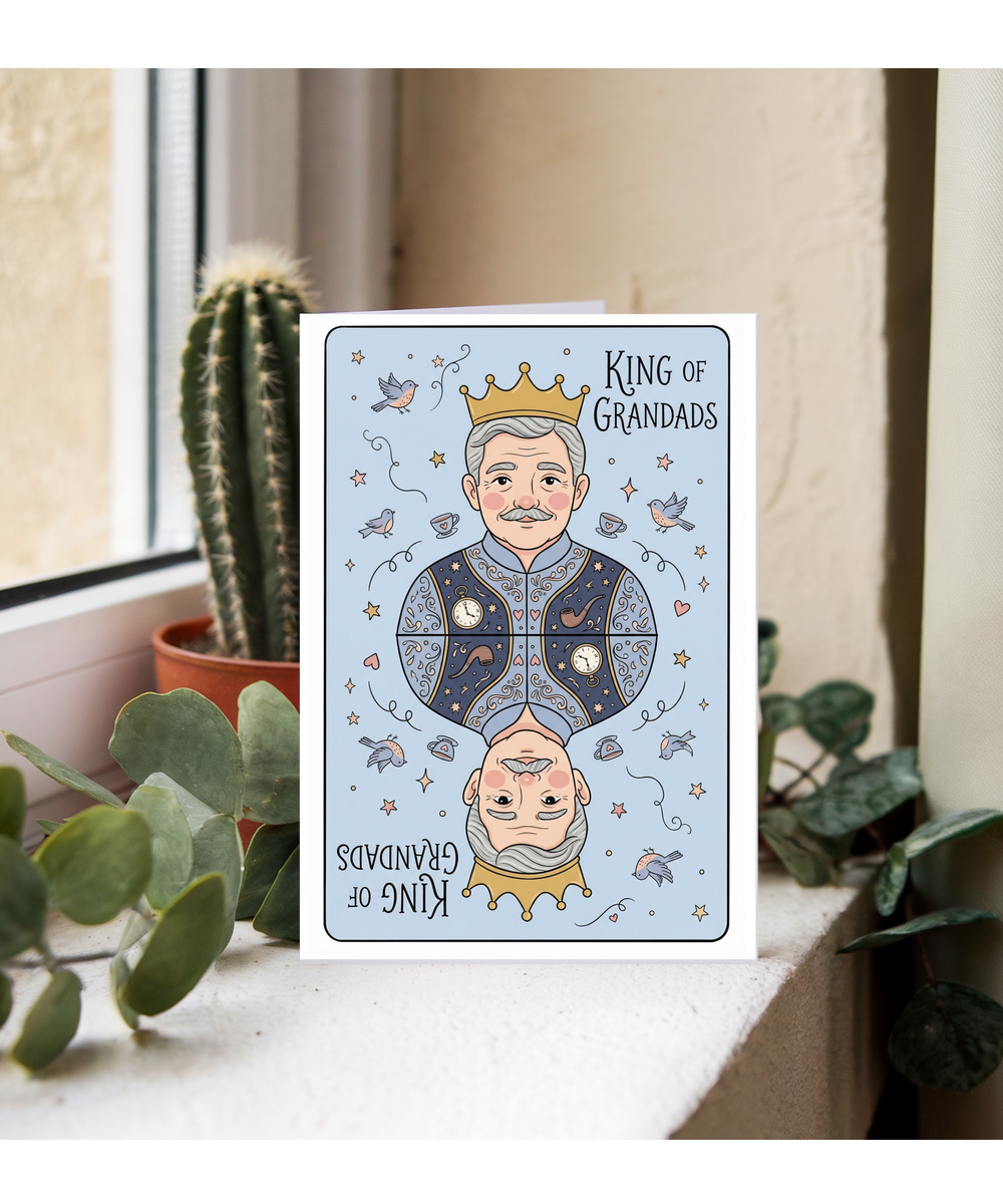 King of grandads father's day Happy Birthday