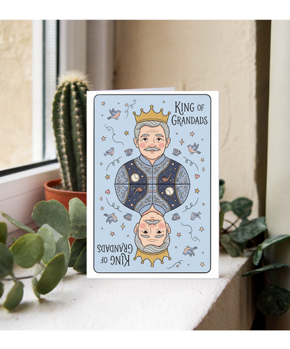 King of grandads father's day Happy Birthday