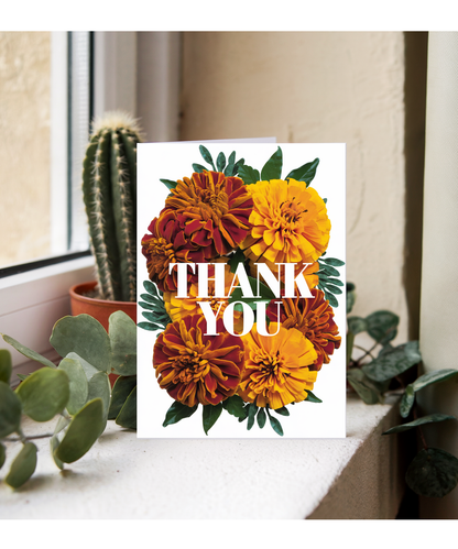 Thank You - Vibrant Marigold Design