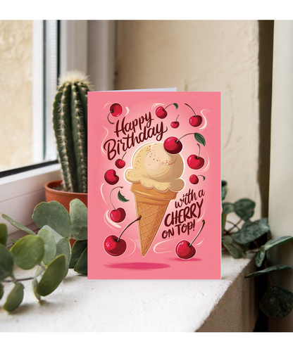 Happy Birthday with a cherry on top