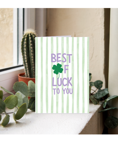 Best of luck to you