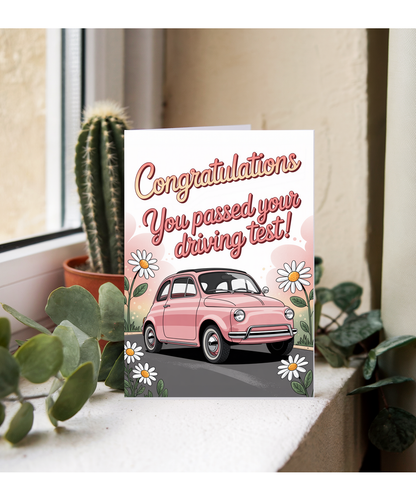 congratulations you passed your driving test daisies