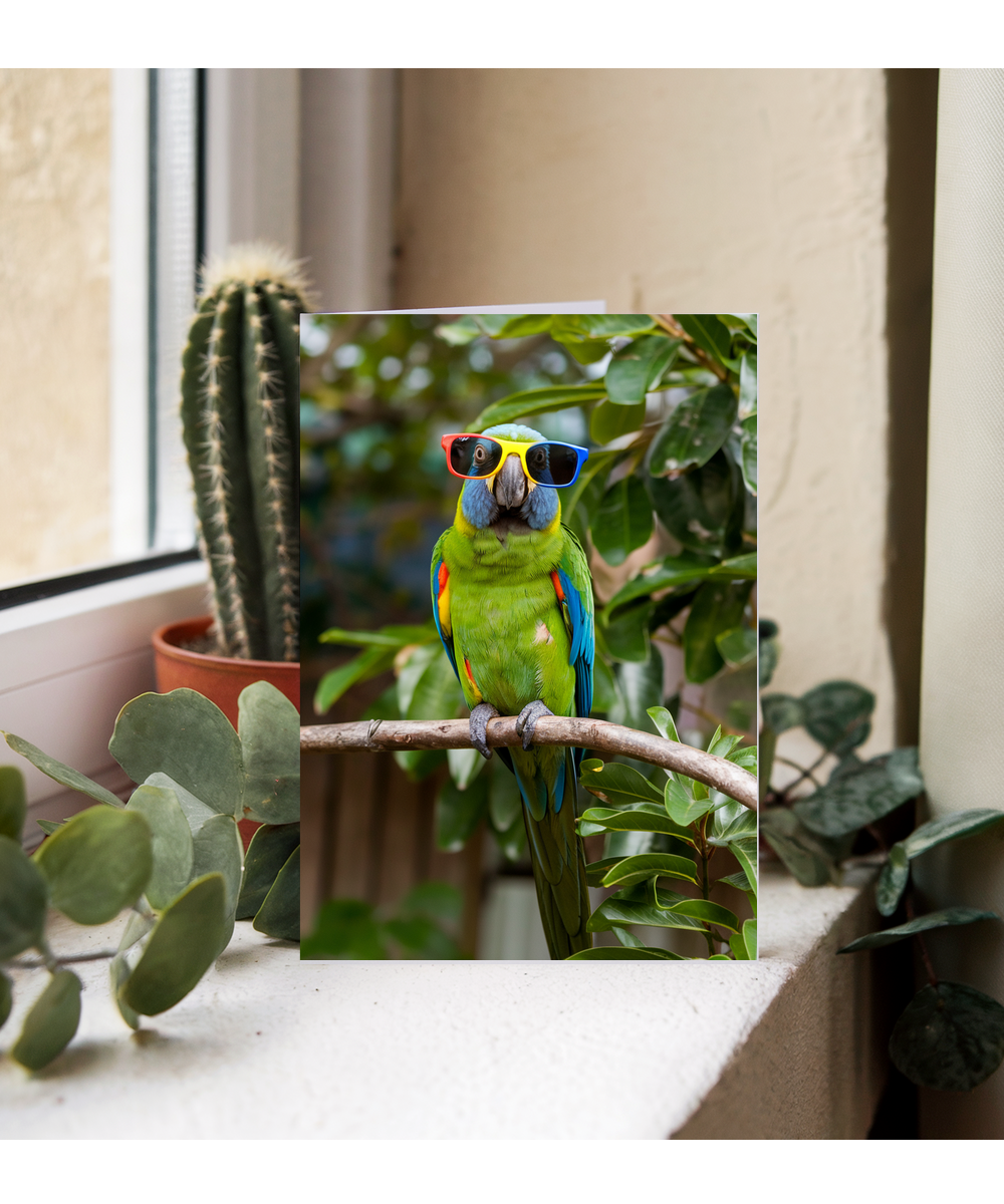 Parrot in Colorful Shades