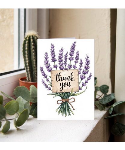 Thank You - Lavender Sprigs