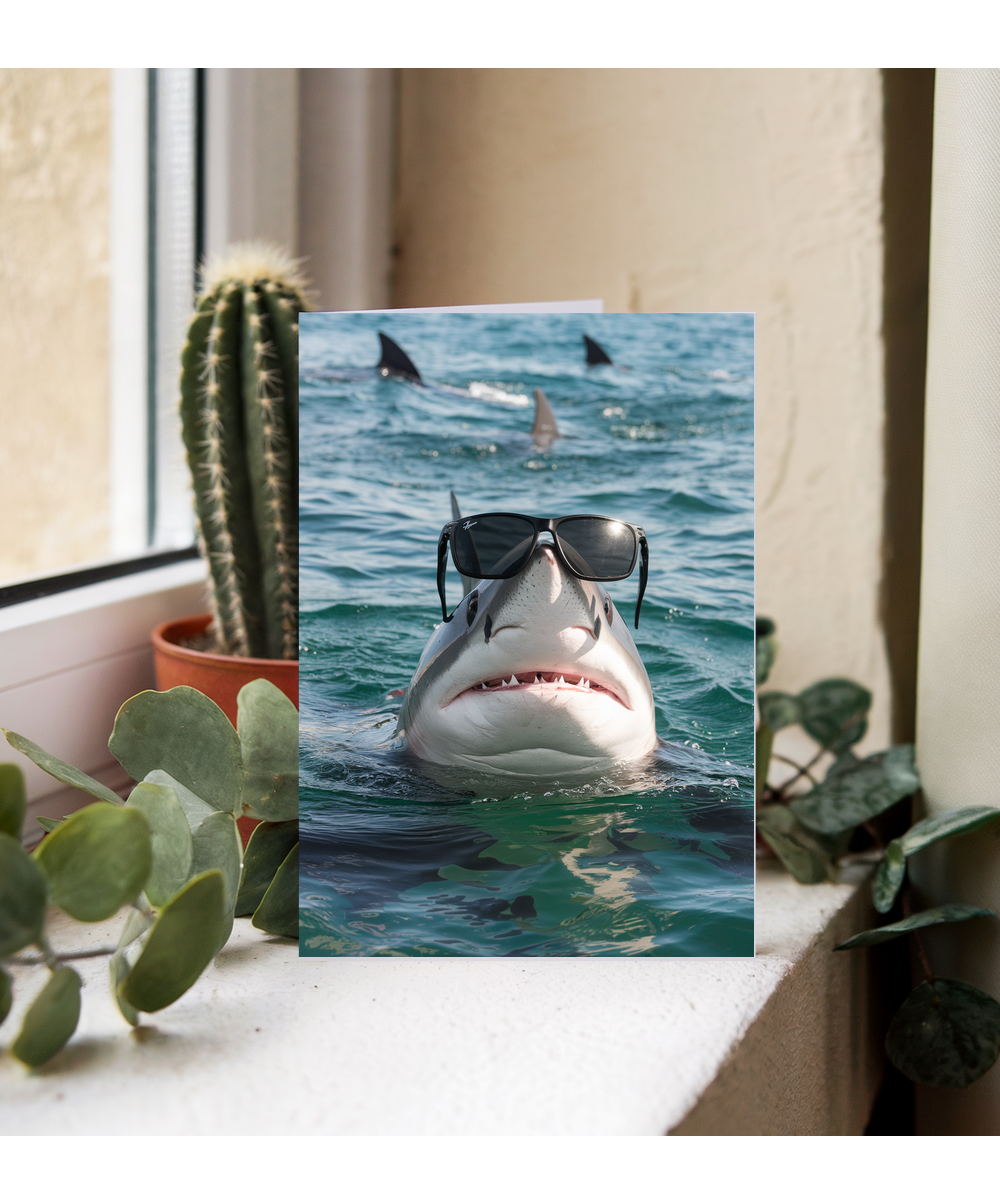 Shark in Black Sunglasses