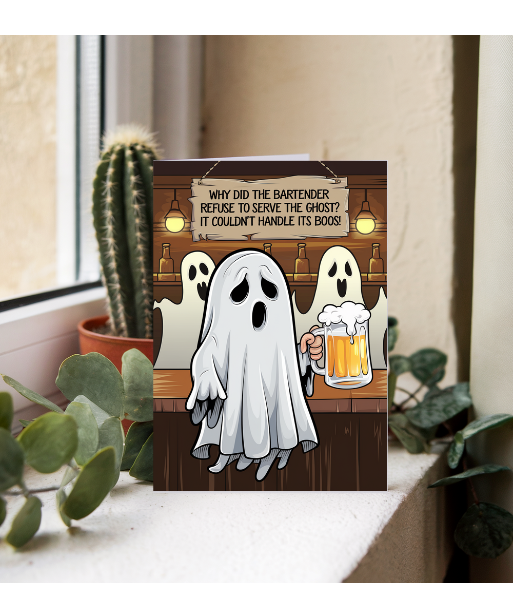 Why did the bartender refuse to serve the ghost? It couldn’t handle its boos!