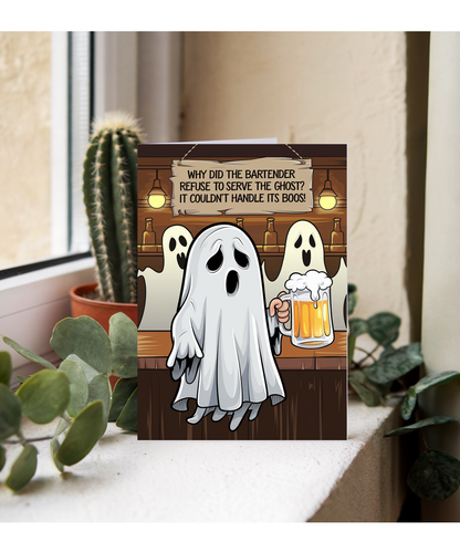 Why did the bartender refuse to serve the ghost? It couldn’t handle its boos!